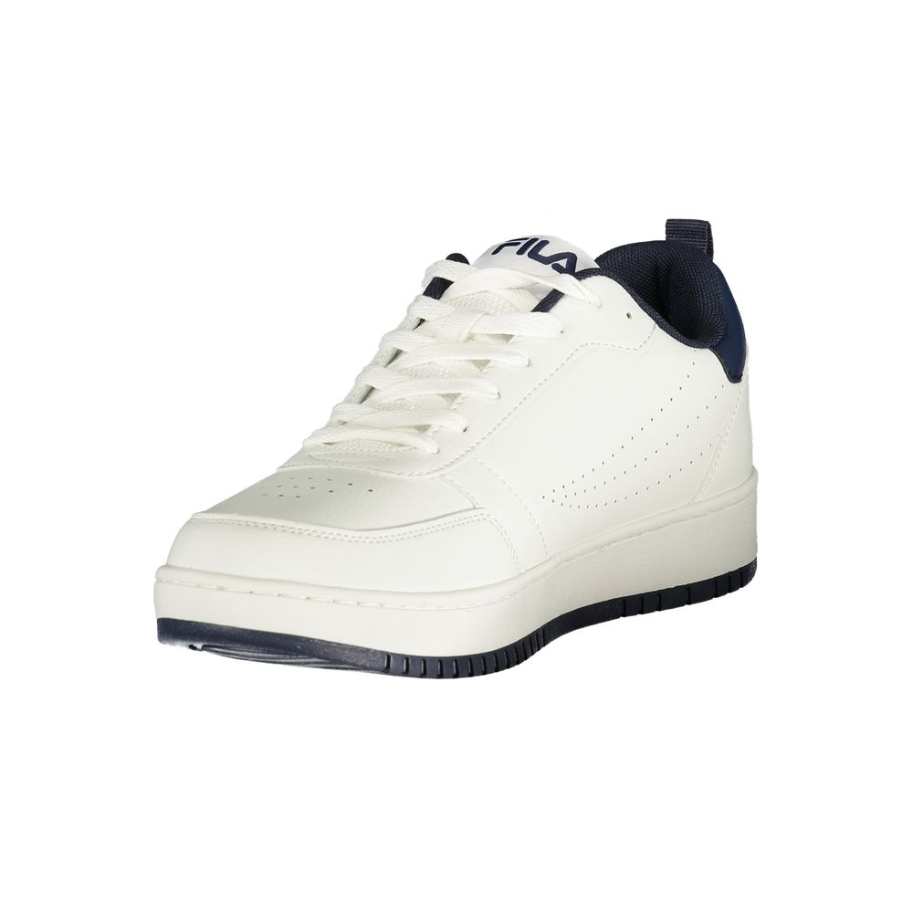 White Polyester Sneaker