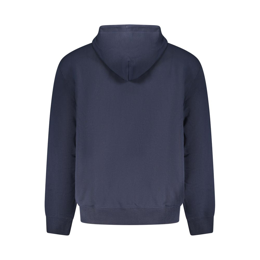 Blue Cotton Men Sweater