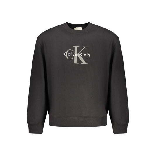 Black Cotton Sweatshirt