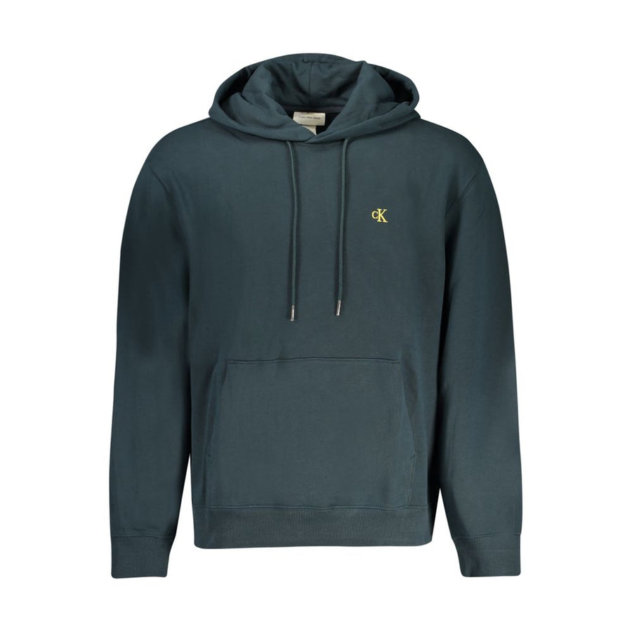 Blue Cotton Men Sweater