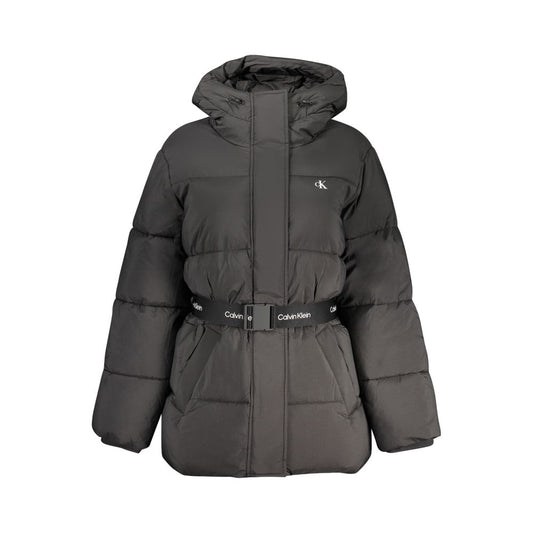 Black Nylon Jackets & Coat