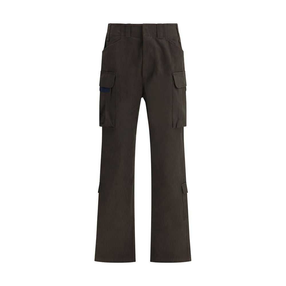 Brown Cotton Cargo Pants