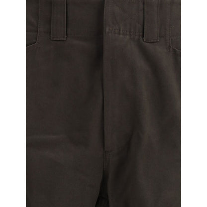 Brown Cotton Cargo Pants