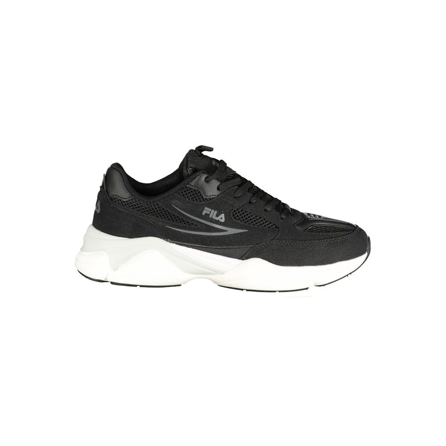 Black Polyester Sneaker