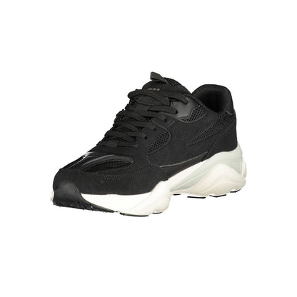 Black Polyester Sneaker