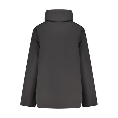 Black Nylon Jackets & Coat