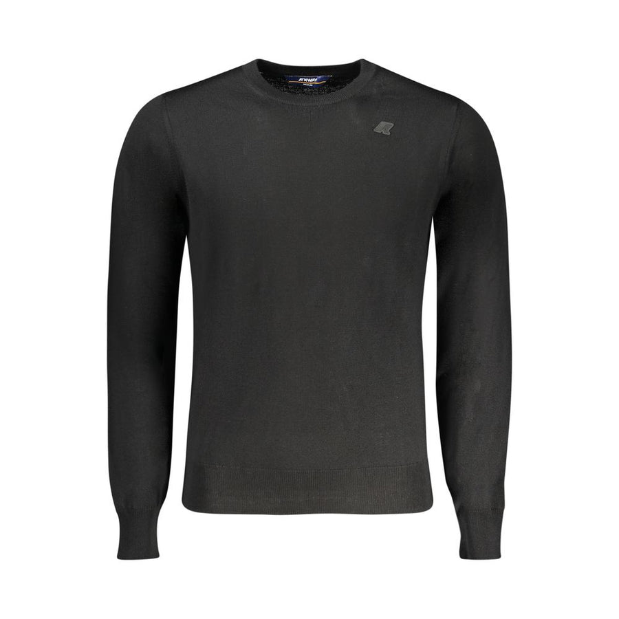 Black Wool Men Sweater