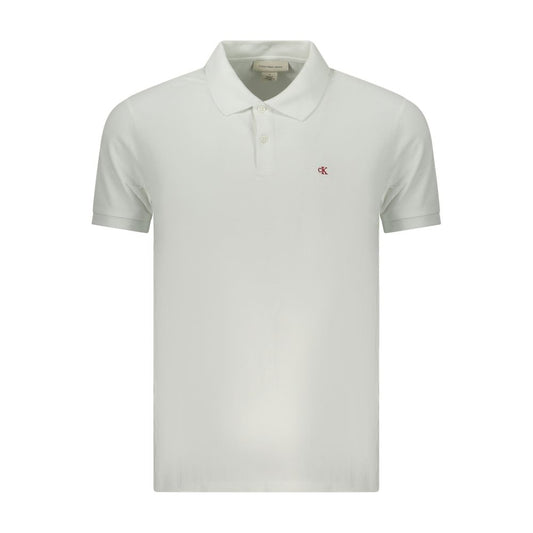 White Cotton Polo Shirt