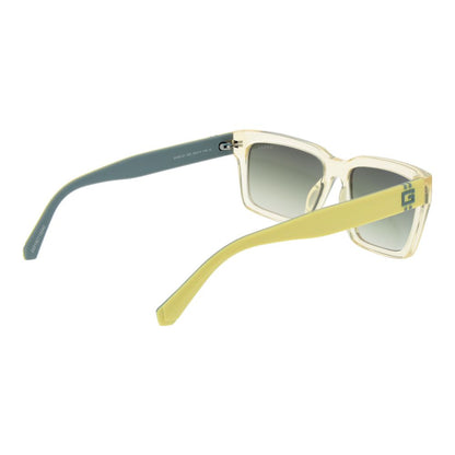 Yellow Stainless Steel Sunglasses