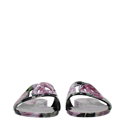 Black Cotton Slippers