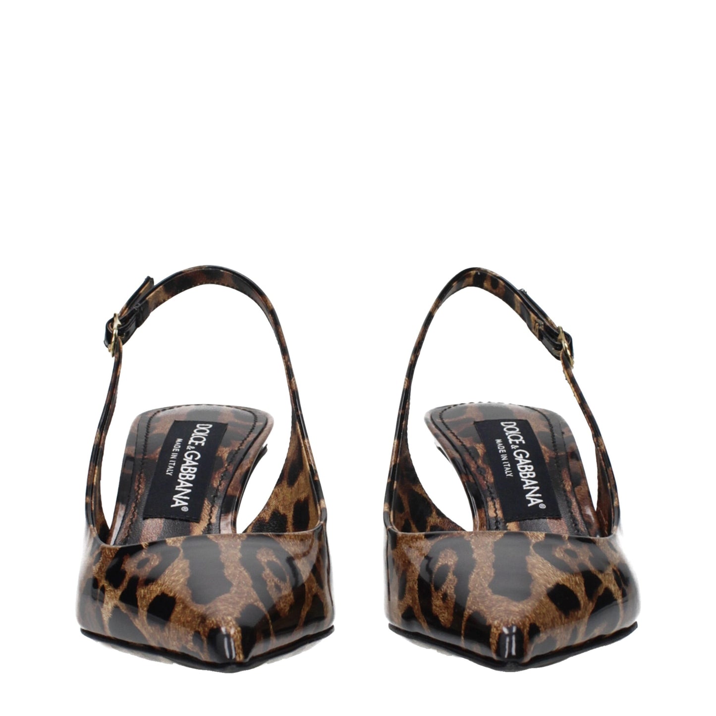 Brown Leather Stiletto Heel Sandals