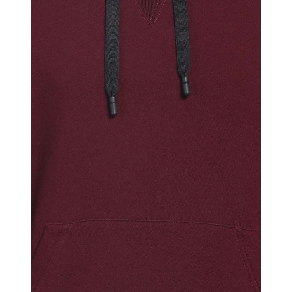 Burgundy Cotton Men Hoodie
