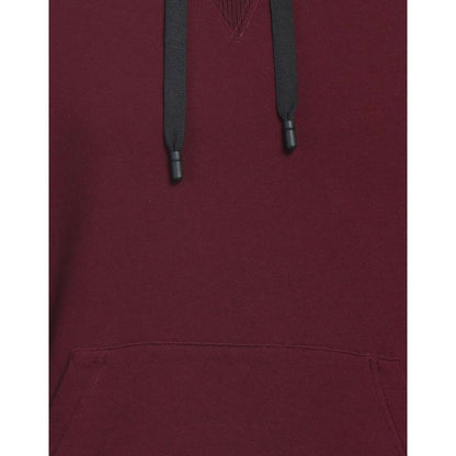 Burgundy Cotton Men Hoodie