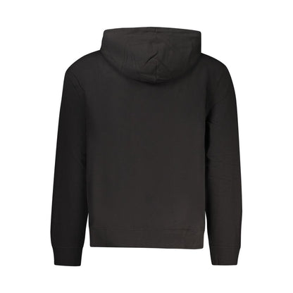 Black Cotton Men Sweater
