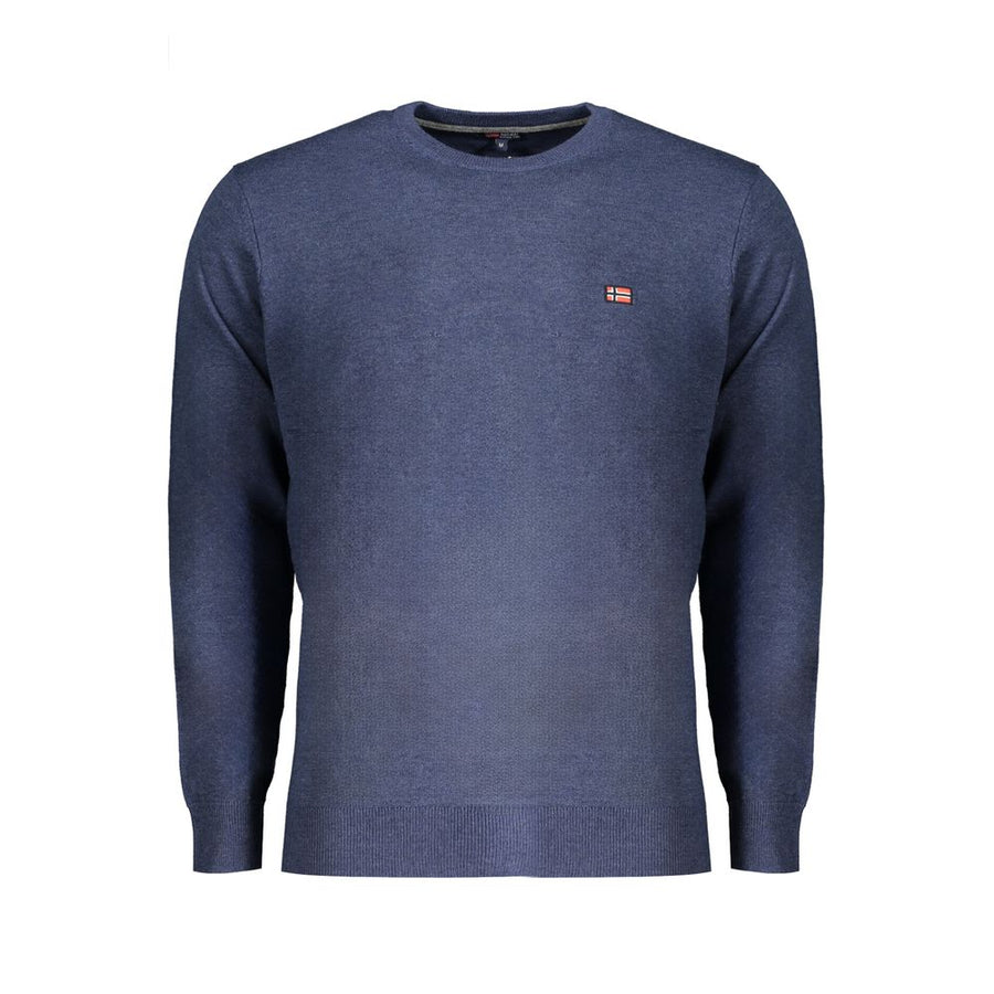 Blue Polyester Sweater