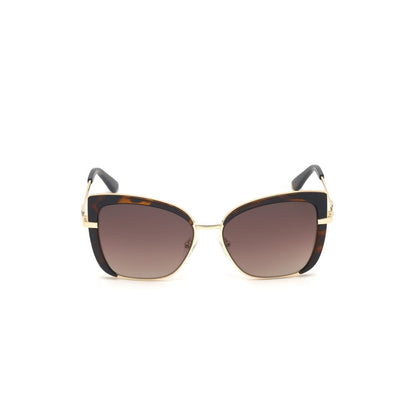 Brown Metal Sunglasses