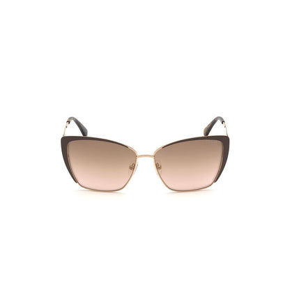 Brown Metal Sunglasses