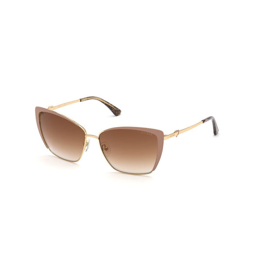 Beige Metal Sunglasses