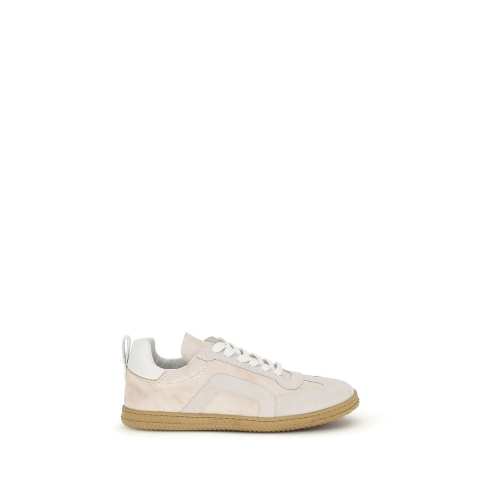Cream Calf Leather Bos Taurus Low Top Sneakers
