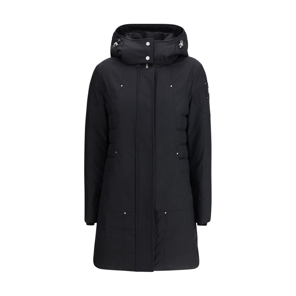Black Polyester Parka