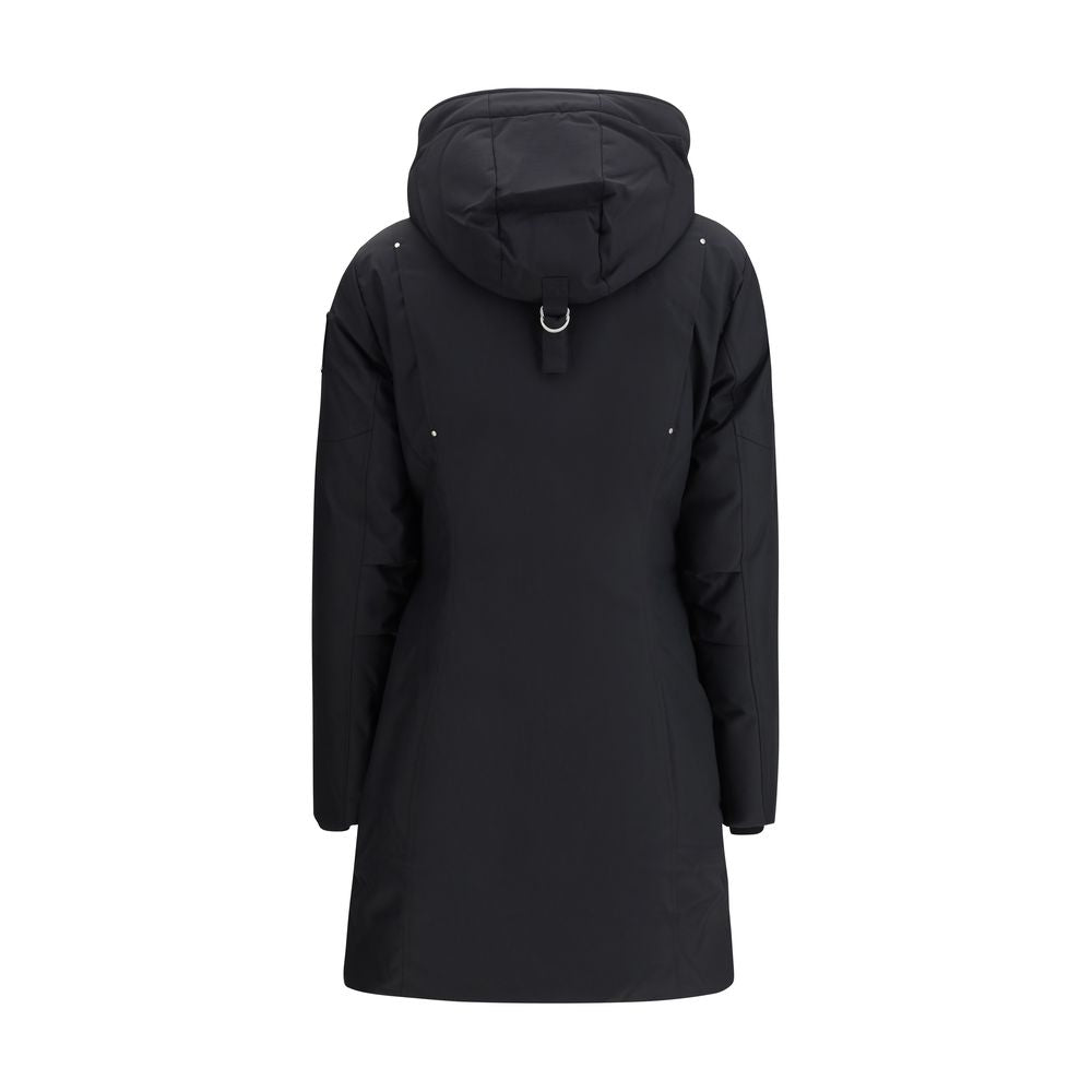 Black Polyester Parka