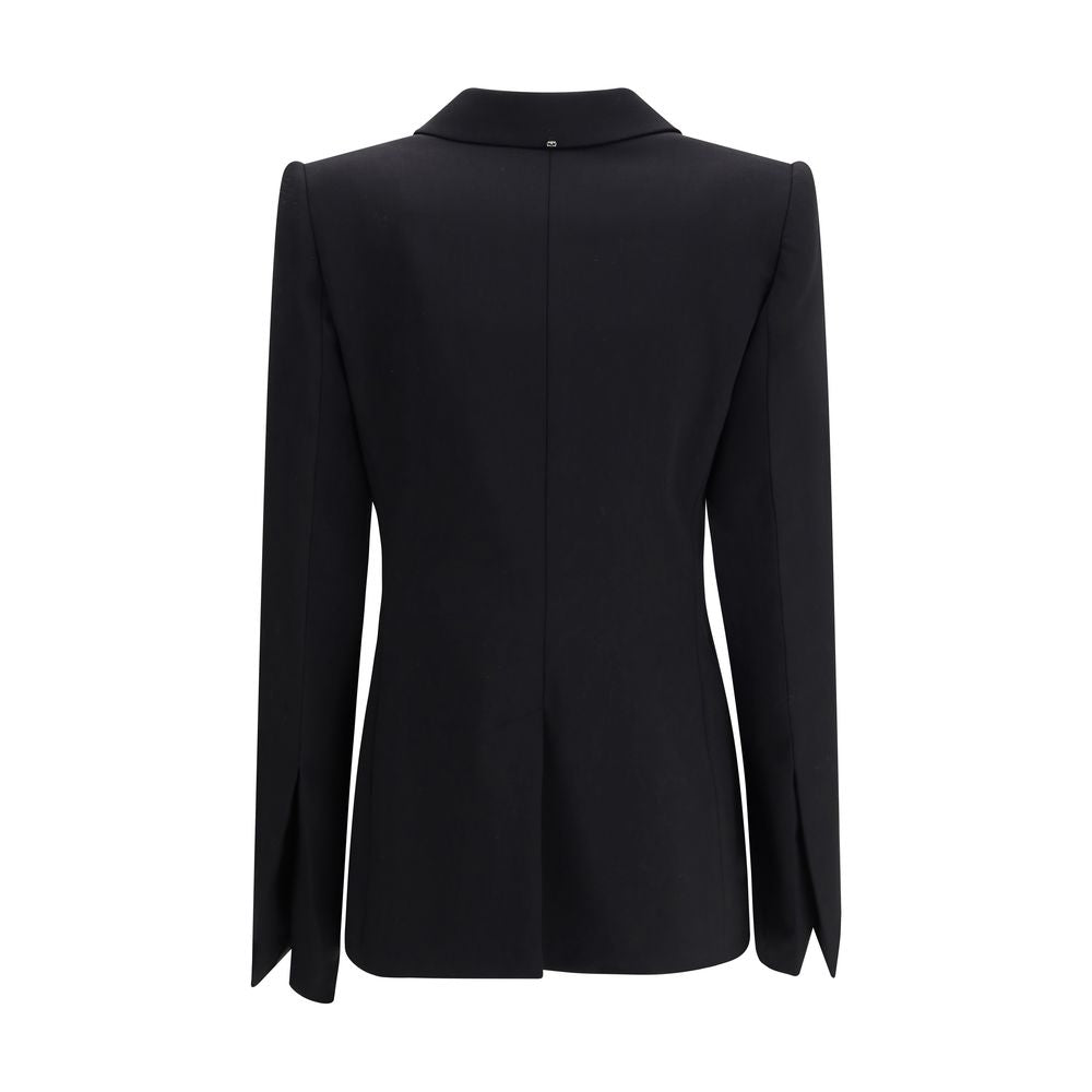 Black Fleece Wool Coat