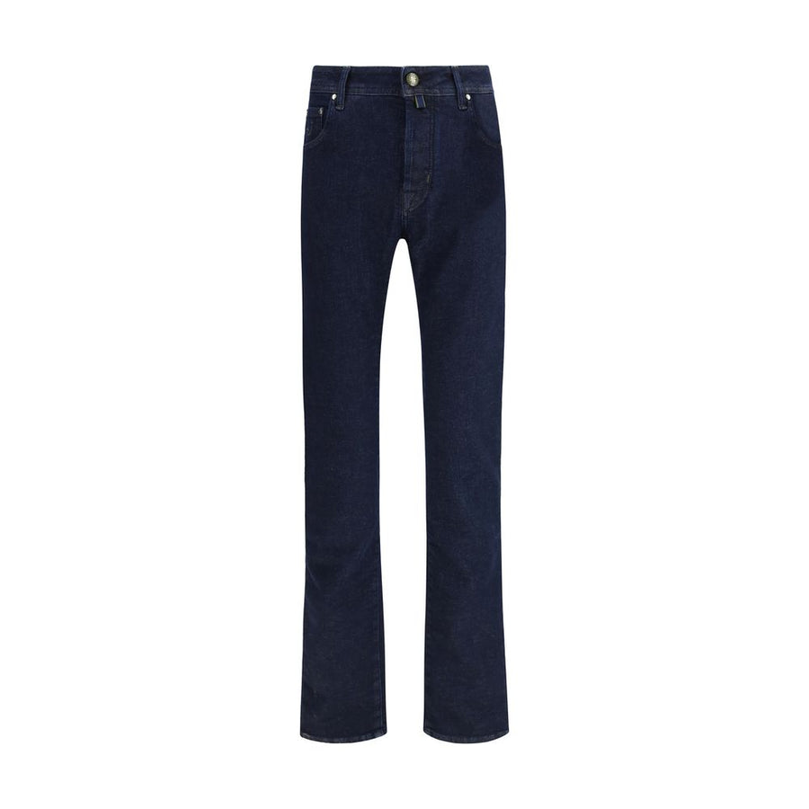 Blue Cotton Slim Fit Jeans