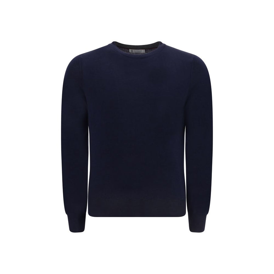 Blue Fleece Wool Sweatshirt