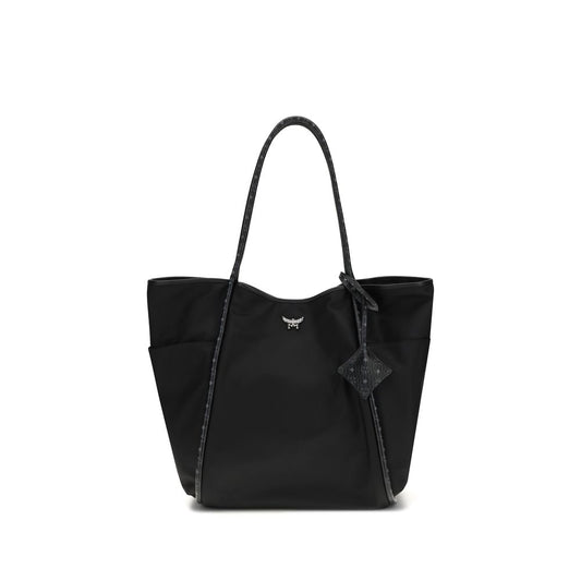 Black Fabric Shoulder Bag
