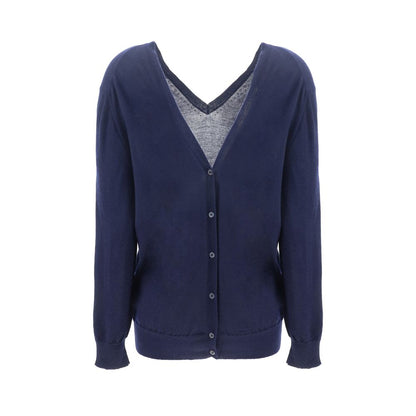 Blue Cashmere Cardigan