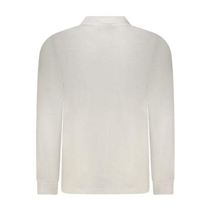White Cotton Men Polo Shirt