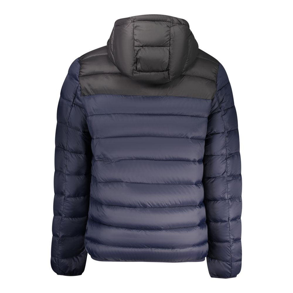 Blue Polyamide Men Jacket