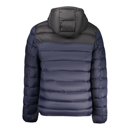 Blue Polyamide Men Jacket