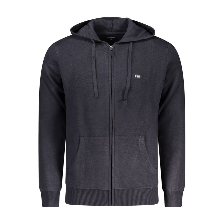 Blu Poliestere Men Cardigan