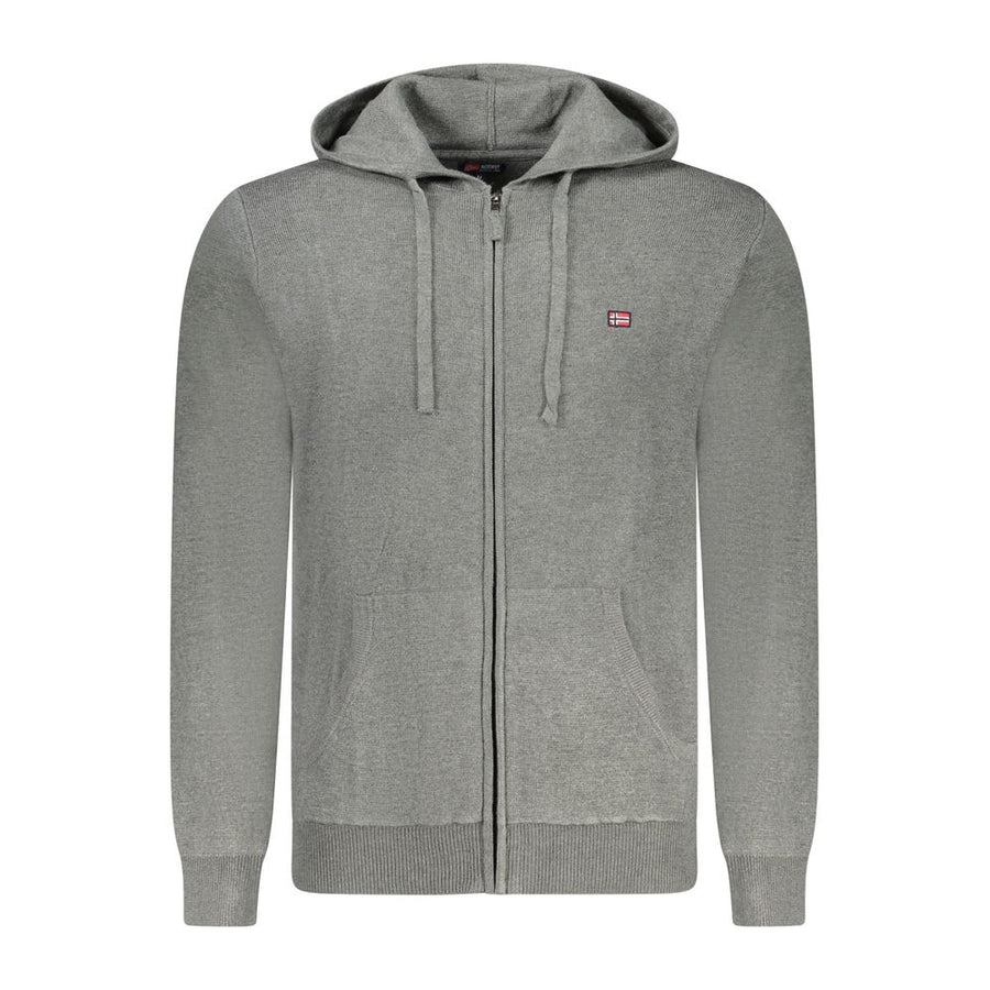 Grigio Poliammide Mens Cardigan
