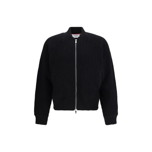 Black Wool Oves Aries Bomber