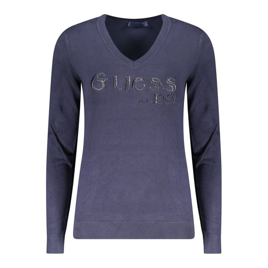 Blu Viscose Women Sweater