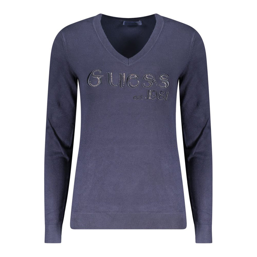 Blu Viscose Women Sweater