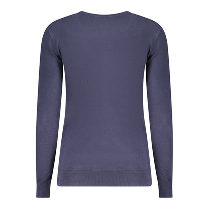 Blu Viscose Women Sweater