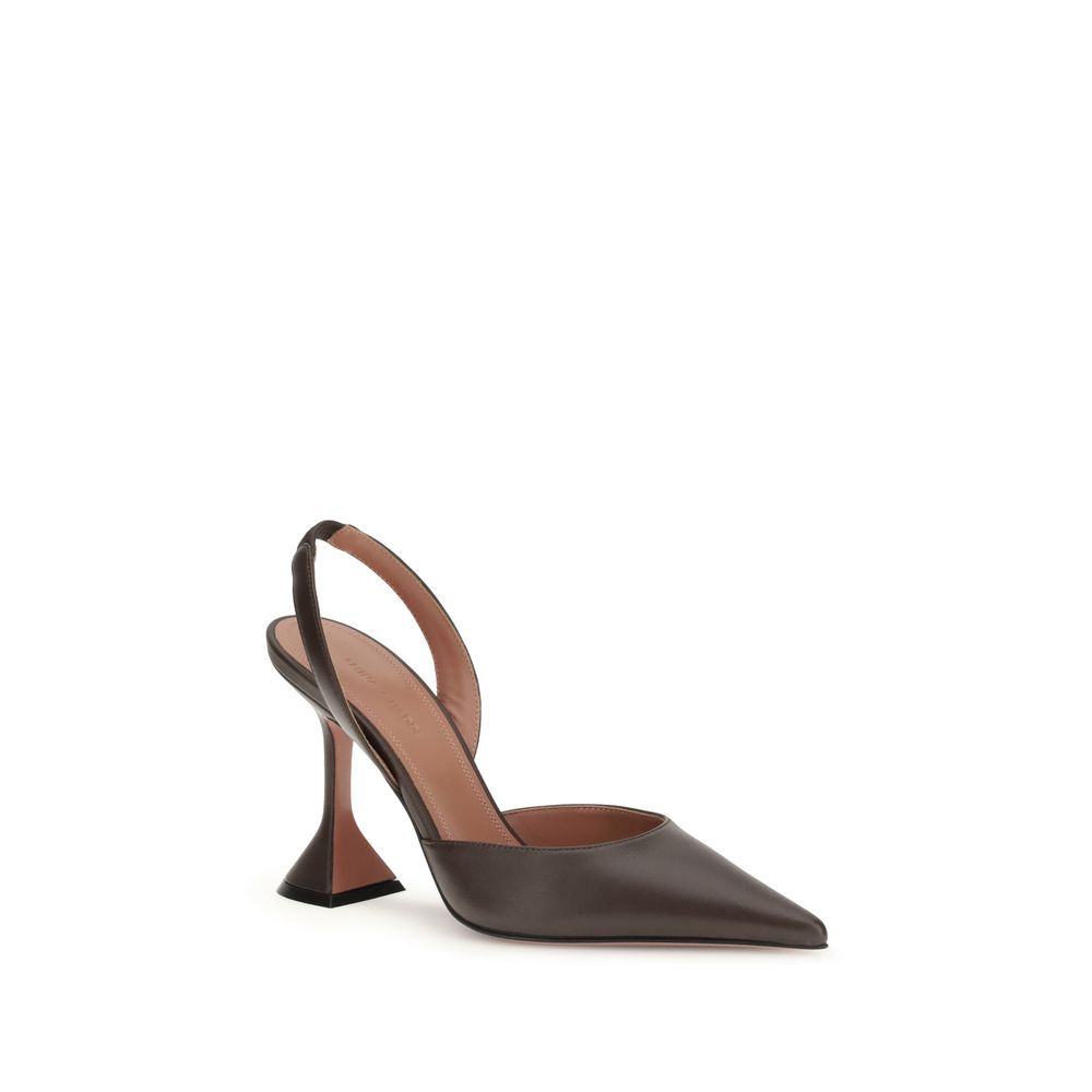 Brown Calf Leather Bos Taurus Pumps