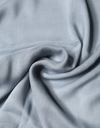 Light Blue Cashmere Knitted Shawl