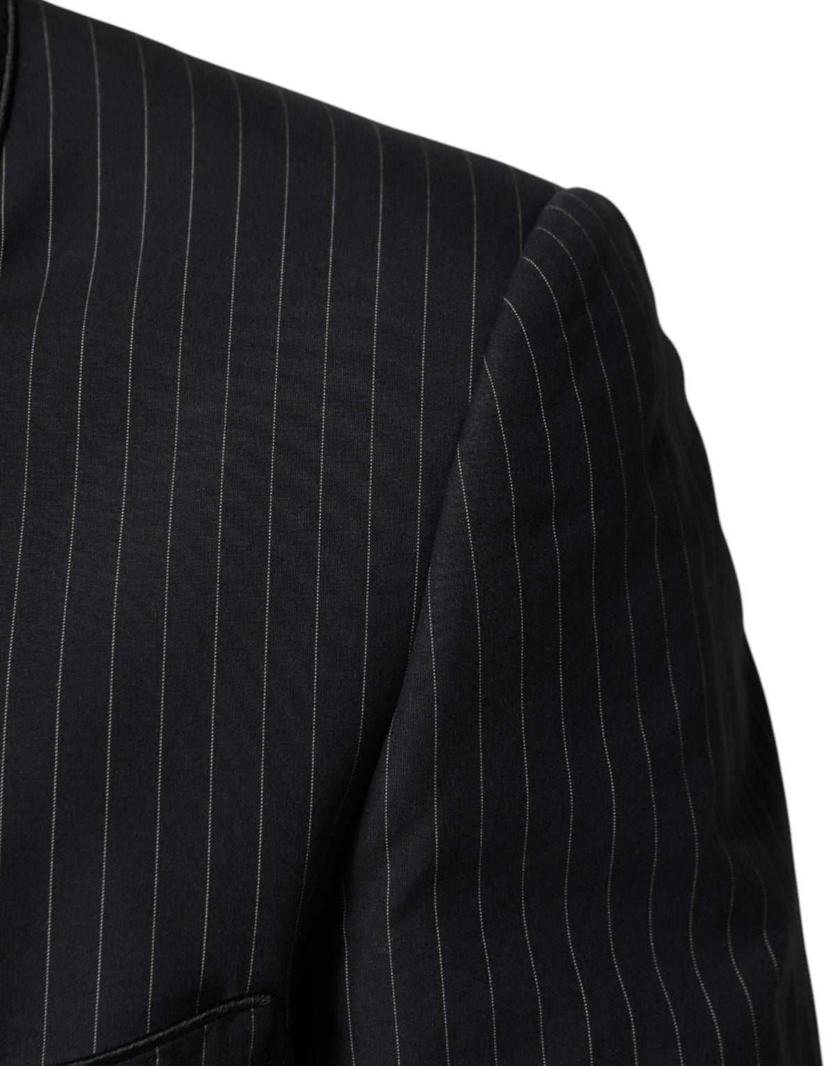 Dark Gray Stripes 1 Button Suit Jacket Blazer