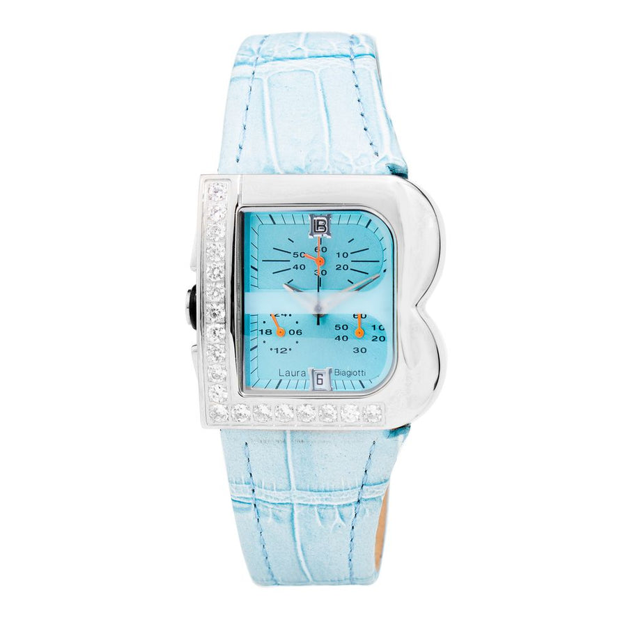 Blue Leather Dress Watch