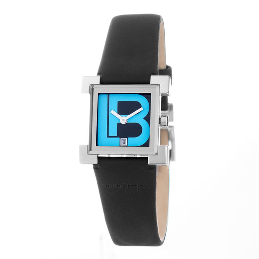 Black Leather Dress Watch