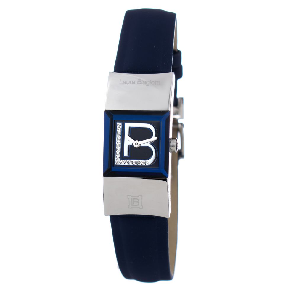 Blue Leather Dress Watch