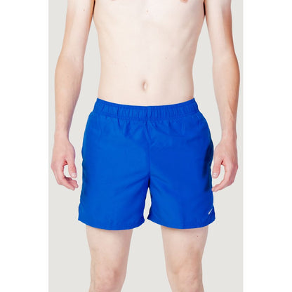 Blue Polyester Swim Shorts