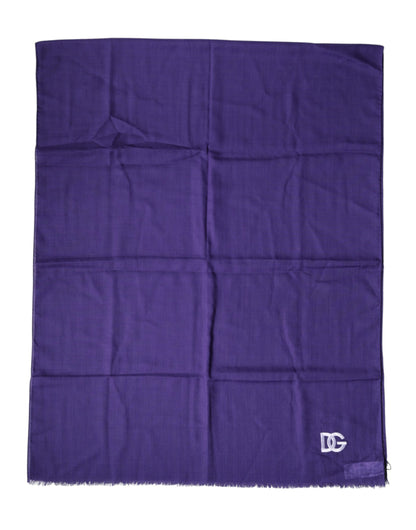 Purple Lace Stole Cotton Wrap Shawl Scarf