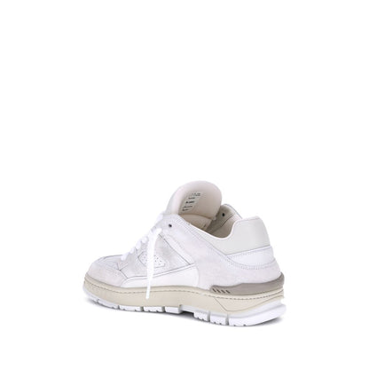 Beige Calf Leather Bos Taurus Sneakers