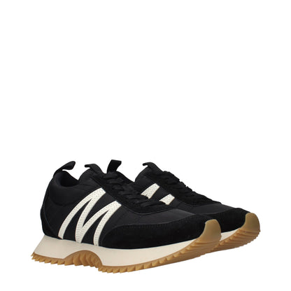 Black Fabric Low Top Sneakers