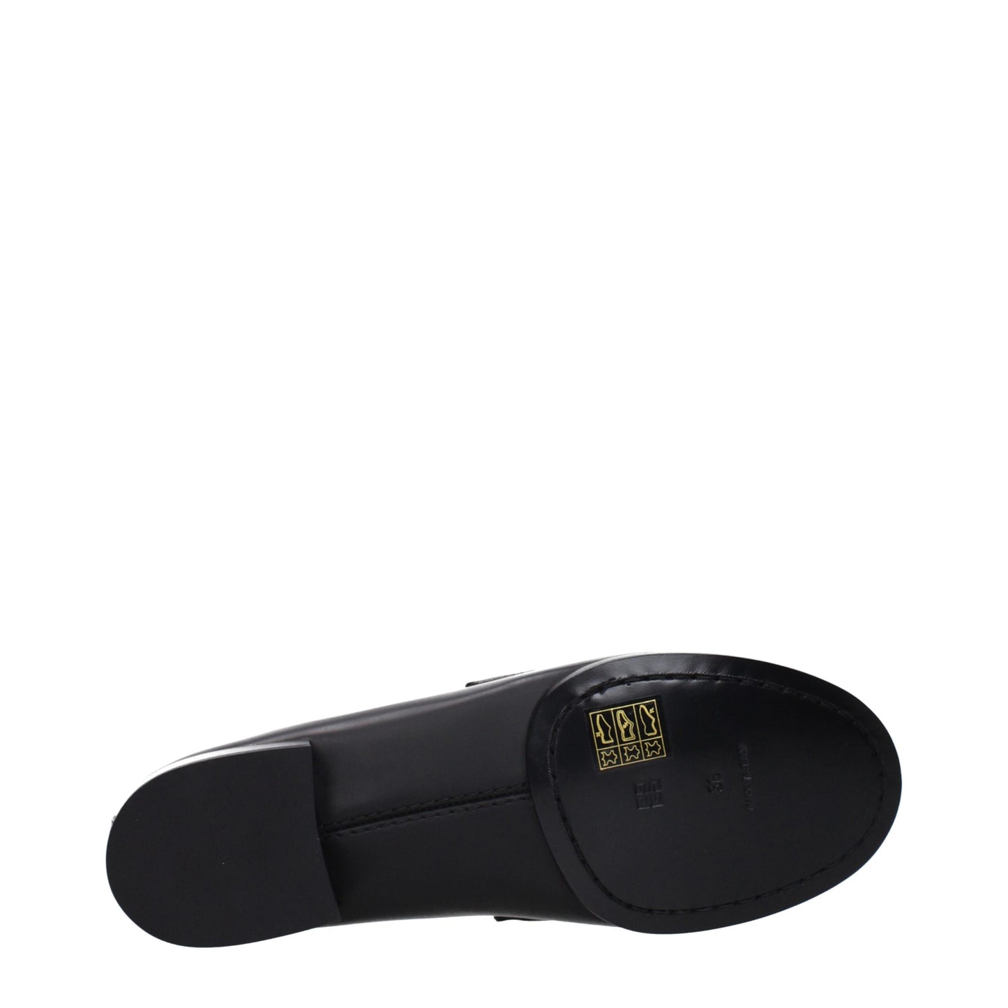 Black Leather Slip-On Loafers